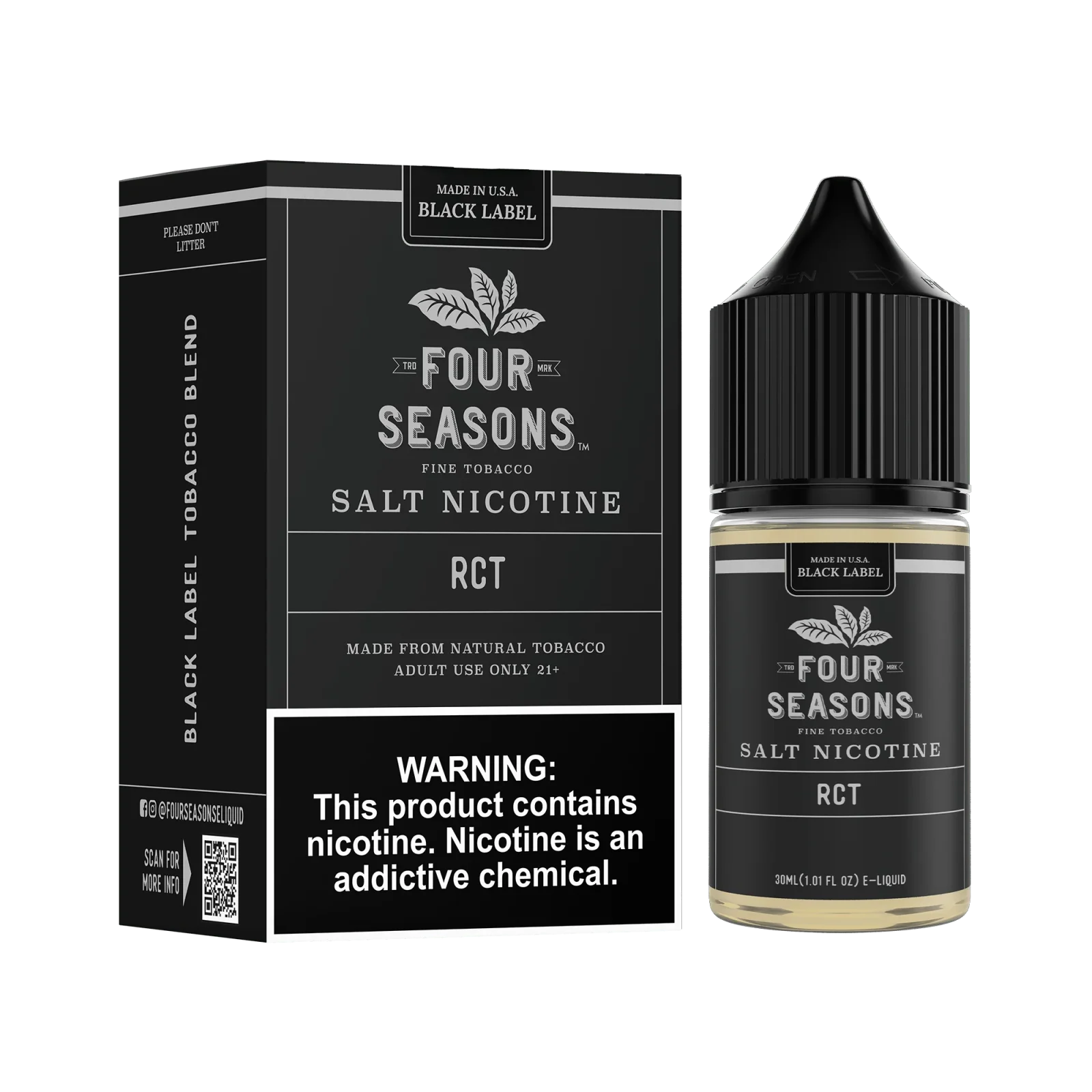 Roasted Coffee Tobacco (RCT) SALT - Four Seasons - 30mL