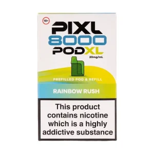 Pineapple Grape (Rainbow Rush) Pixl 8000 Prefilled Pod + Refill Pack