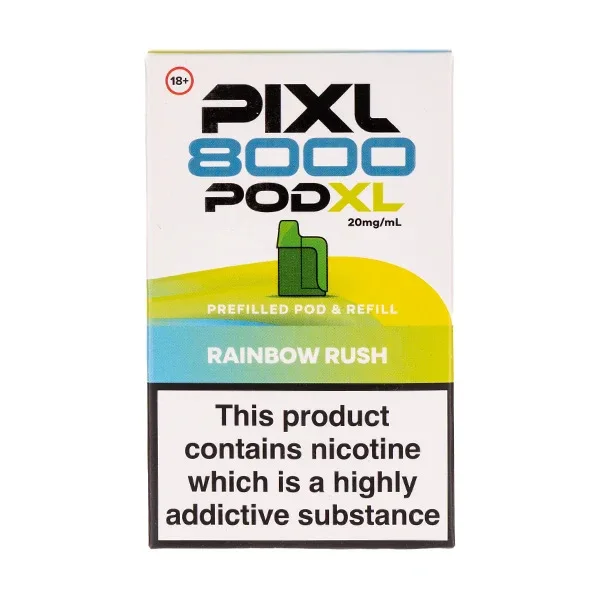 Pineapple Grape (Rainbow Rush) Pixl 8000 Prefilled Pod + Refill Pack