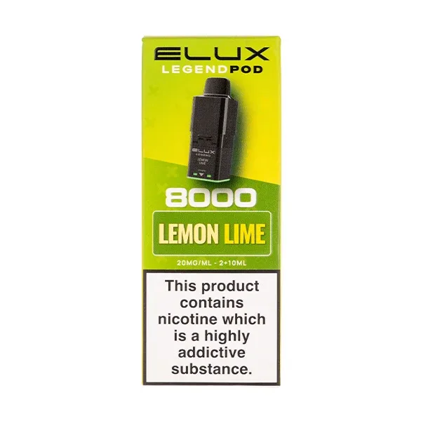 Lemon Lime Legend 8000 Prefilled Pod + Refill by Elux