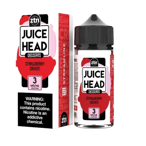 Juice Head Desserts E-Liquid - Strawberry Cream - 100ml | Only $18.99