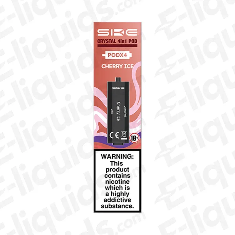 SKE Crystal 2400 4-in-1 Cherry Ice Prefilled Pod