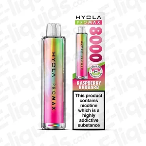 Hyola Pro Max 8000 Raspberry Rhubarb Prefilled Pod Kit