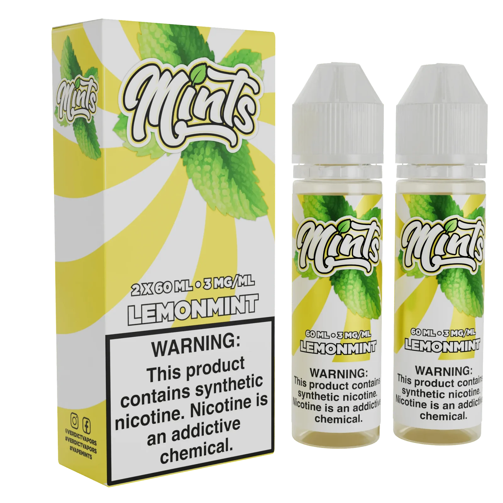 Lemon Mint - Mints Vape Co. - 120mL