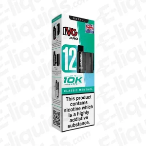 IVG Pro 12 20mg Classic Menthol Prefilled Pod