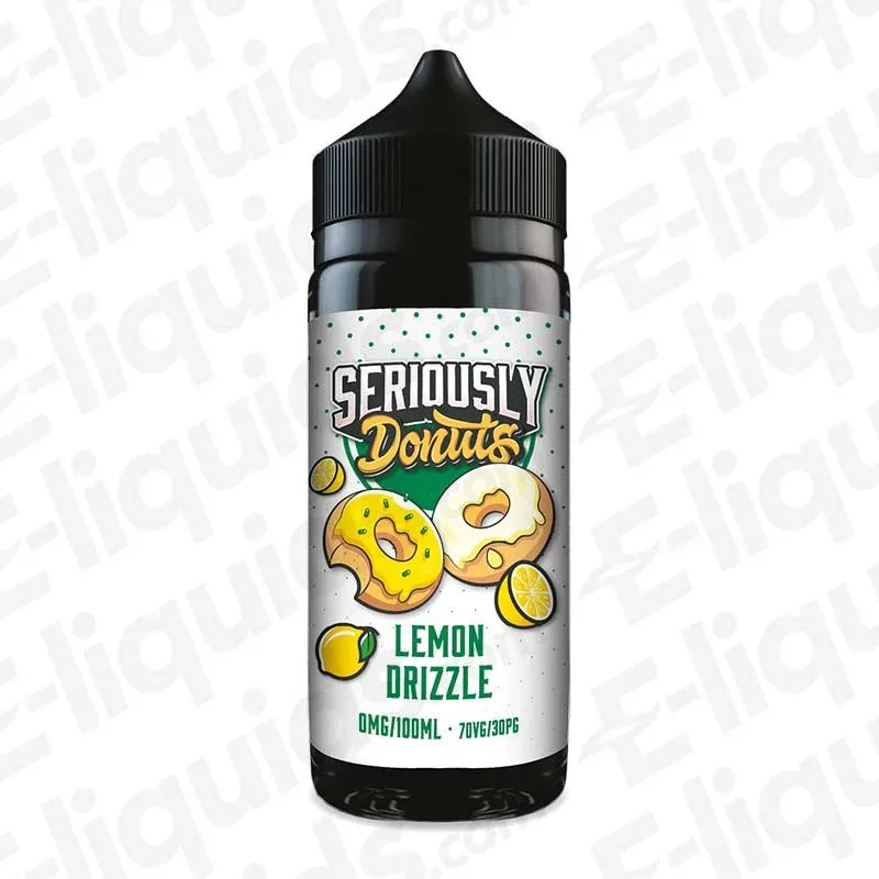 Doozy Vape Co Lemon Drizzle Seriously Donuts 100ml Shortfill Vape Juice