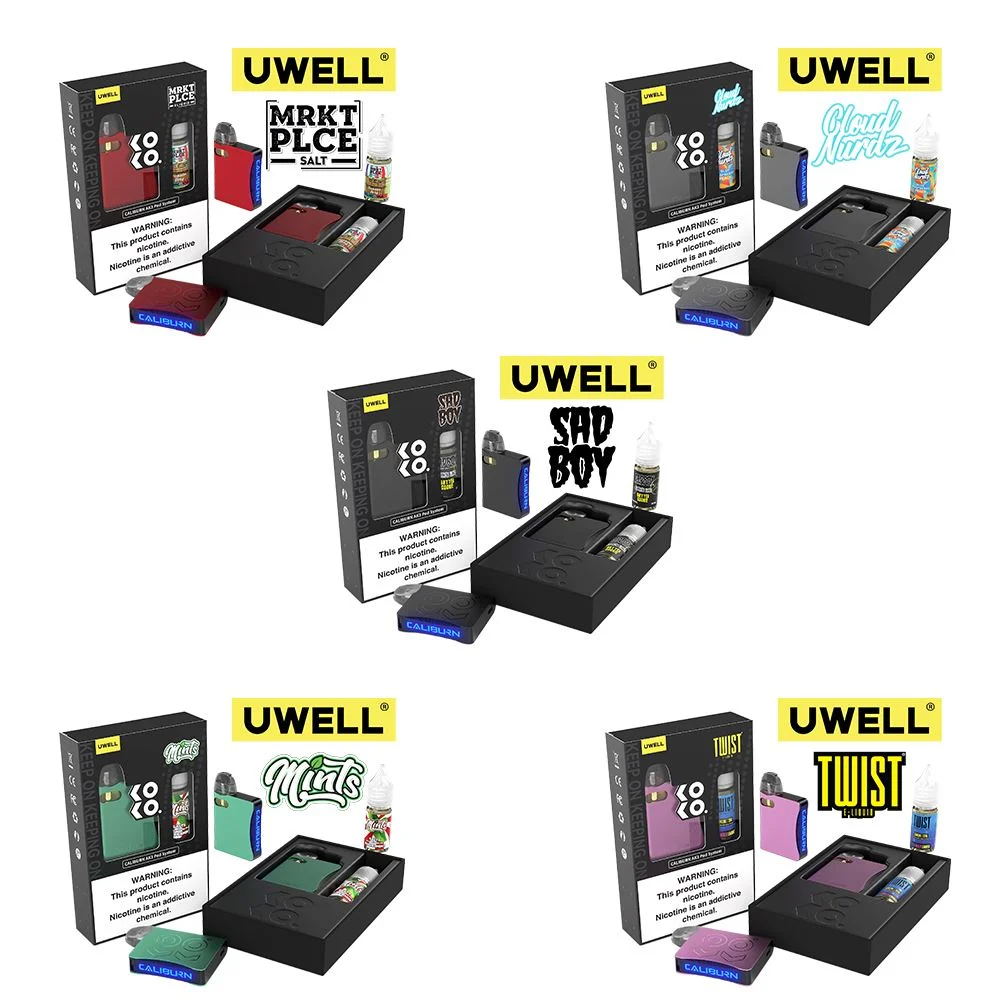 Uwell Caliburn AK3 Pod System + A3S 0.8ohm Pods (x2) + Daddy's Vapor 10mL Salts