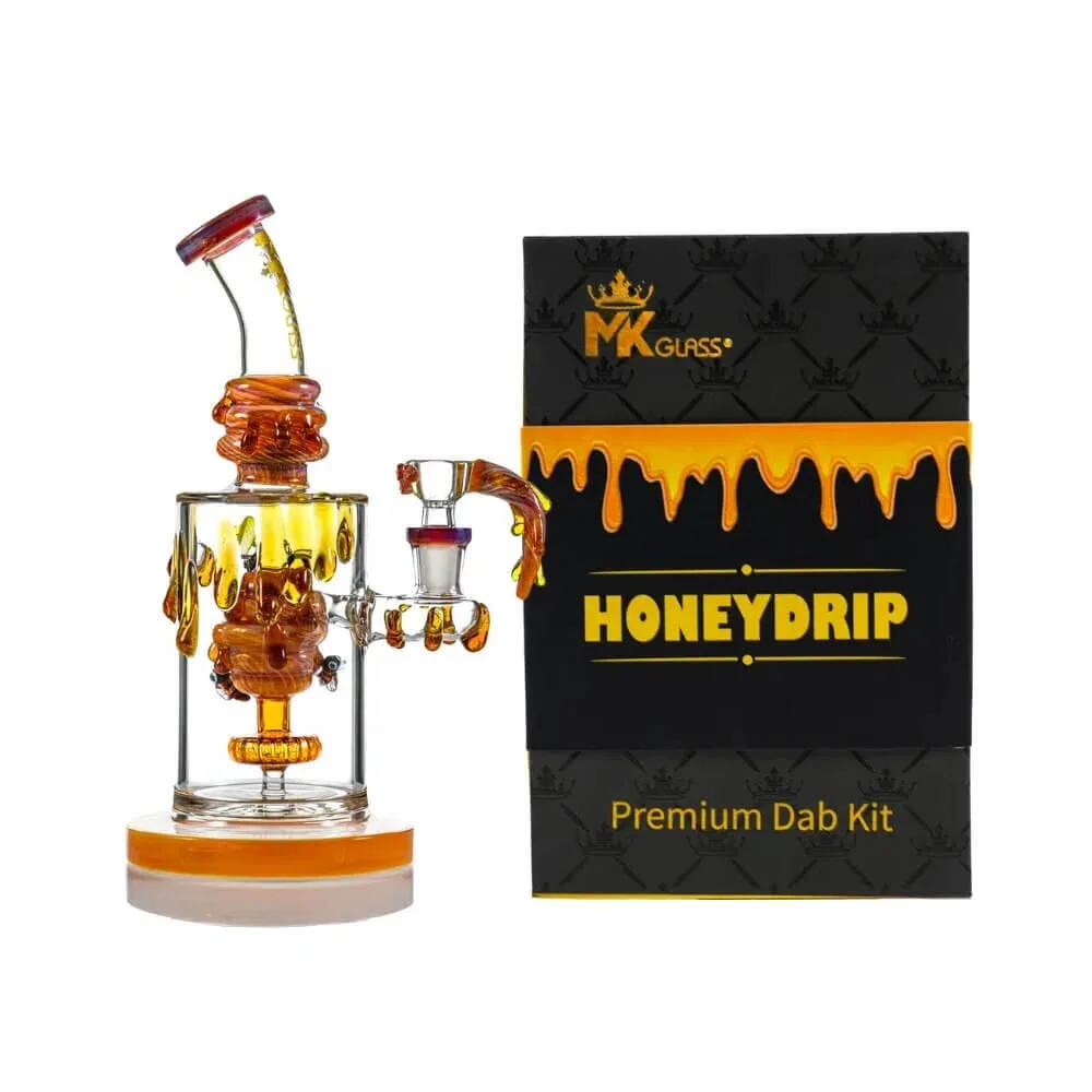 MKGlass MK109 Honeydrip Bee Rig 9″ Water Pipe