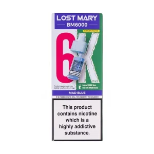 Mad Blue BM6000 Prefilled Pod + Refill by Lost Mary