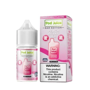 Pod Juice Salt PJ5000 - Peach Berry Ice - 30ml