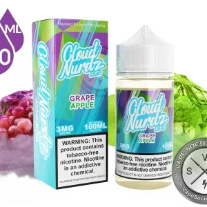 Grape Apple Iced CLOUD NURDZ 100ml