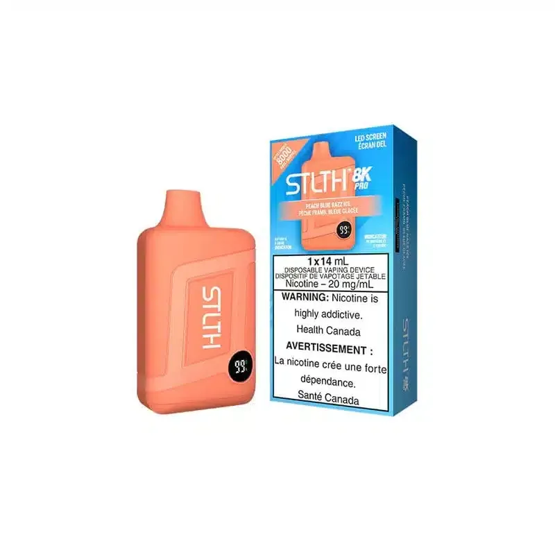 STLTH 8K Pro Disposable Peach Blue Razz Ice