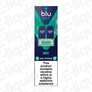 Blu Bar Blu Box Mint Prefilled Pods (Pack of 2)