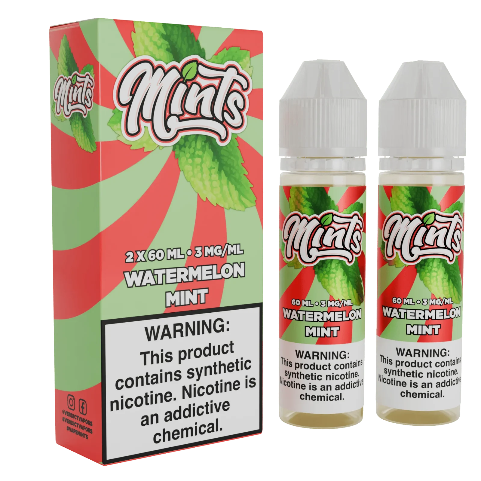 Watermelon Mint - Mints Vape Co. - 120mL