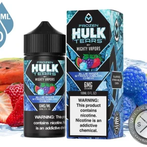 FROZEN HULK TEARS Blue Razz Straw-Melon Chew 100ml