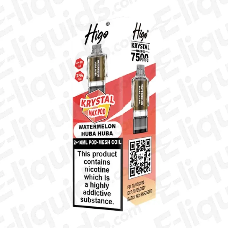 Higo Krystal Max Watermelon Huba Huba Prefilled Pods