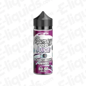 Ramsey E-Liquids Blackcurrant Aniseed Ramsey Pod Juice 100ml Shortfill Vape Juice