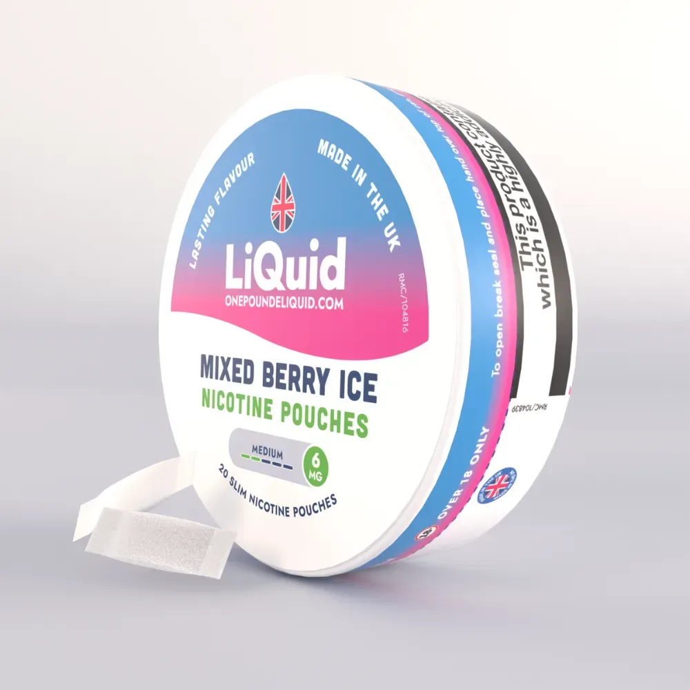 Mixed Berry Ice Nicotine Pouches by LiQuid - Image 2