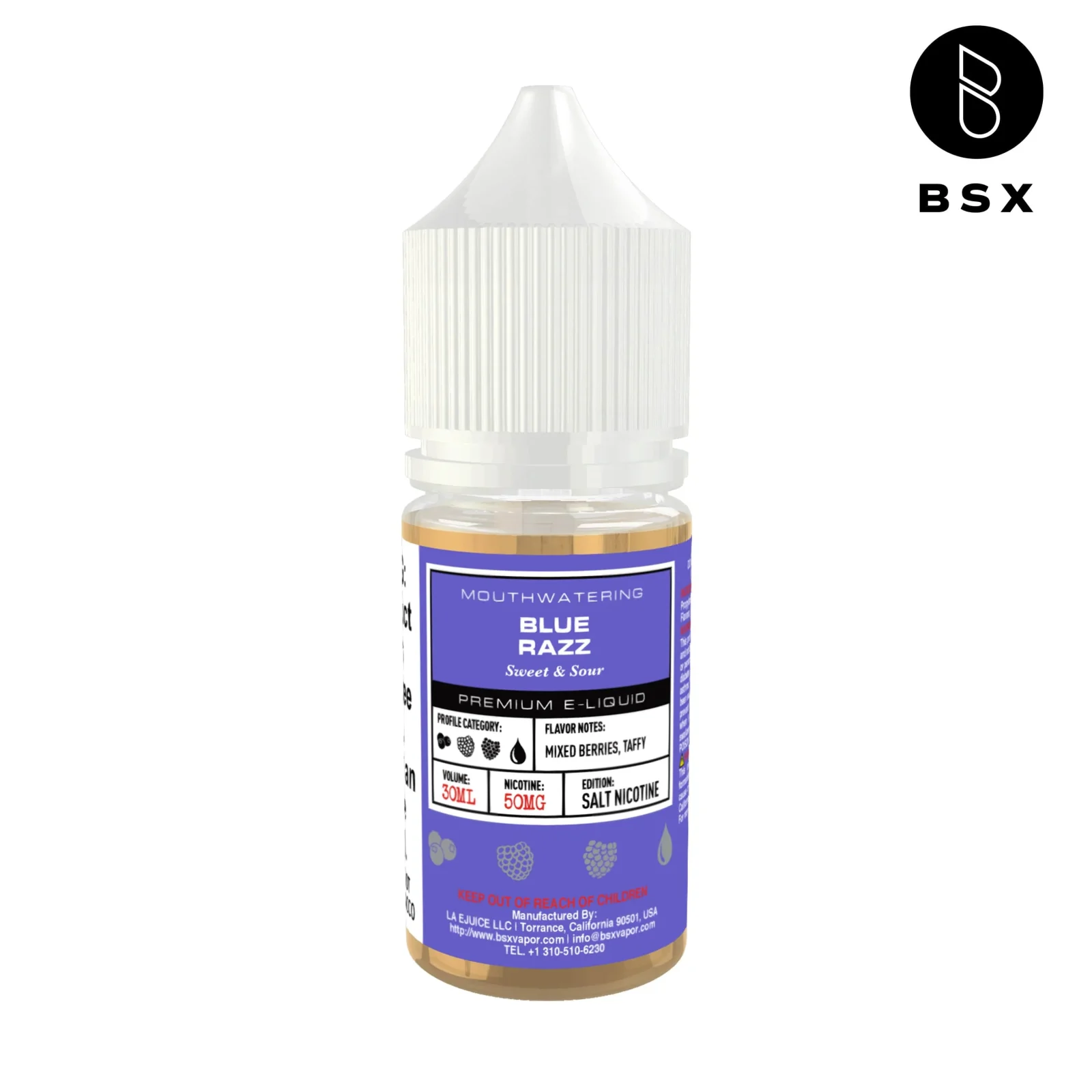 Blue Razz SALT - BSX Salts - 30mL - Image 2