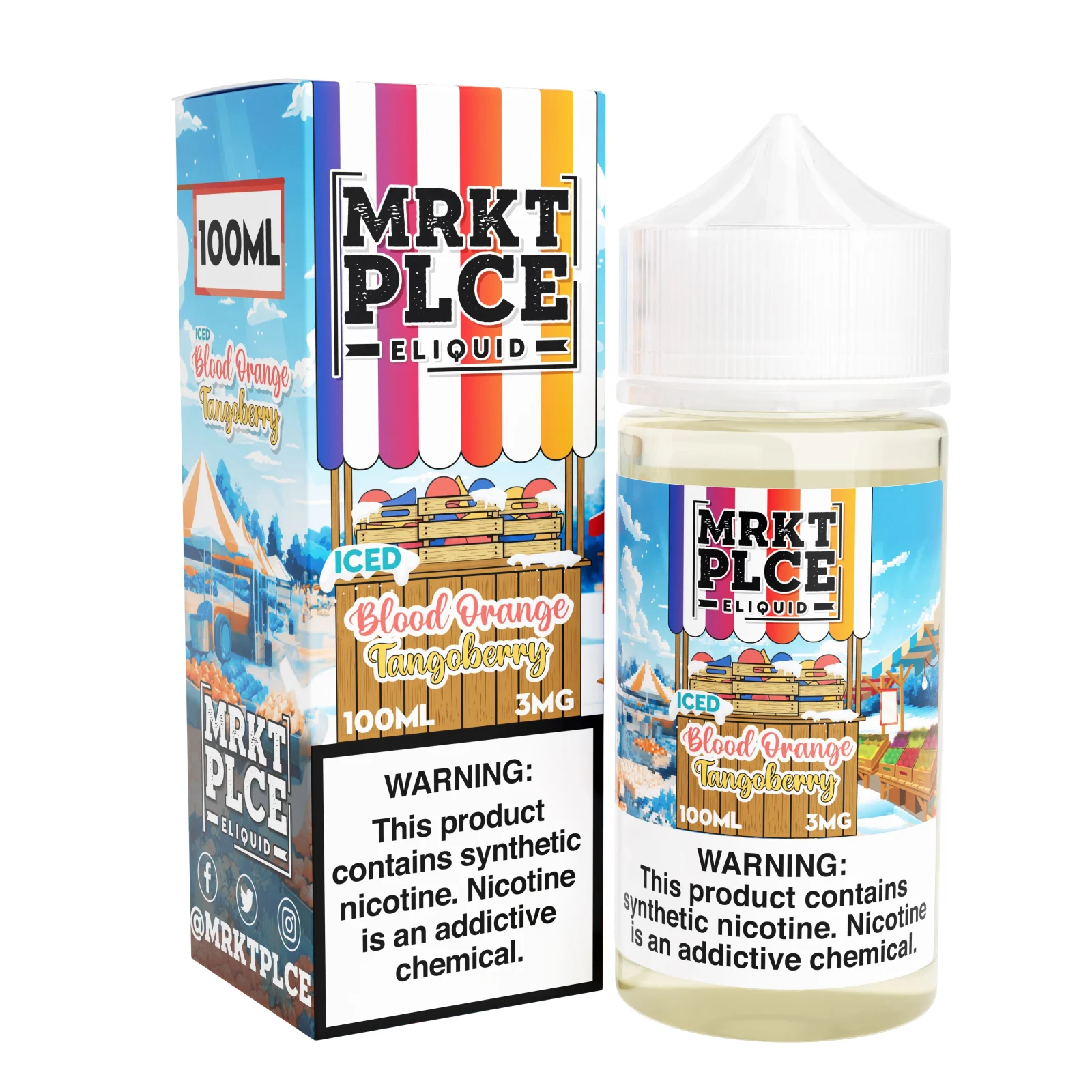 Iced Blood Orange Tango Berry by MRKT PLCE 100ML