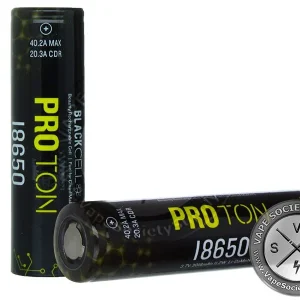 Blackcell Proton 18650 Battery 3018mAh 40.2A 3.7V (Pack of 2)