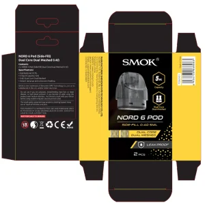 SMOK Nord 6 Side-Fill Replacement Pods (2-Pack)
