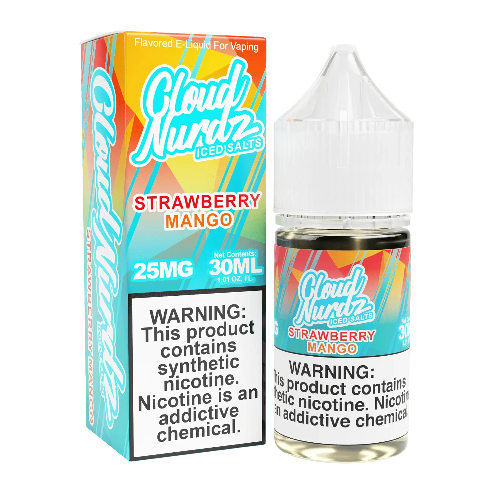 ICED Strawberry Mango SALT - Cloud Nurdz - 30mL