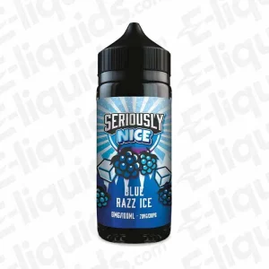 Doozy Vape Co Blue Razz Ice Seriously Nice 100ml Shortfill Vape Juice