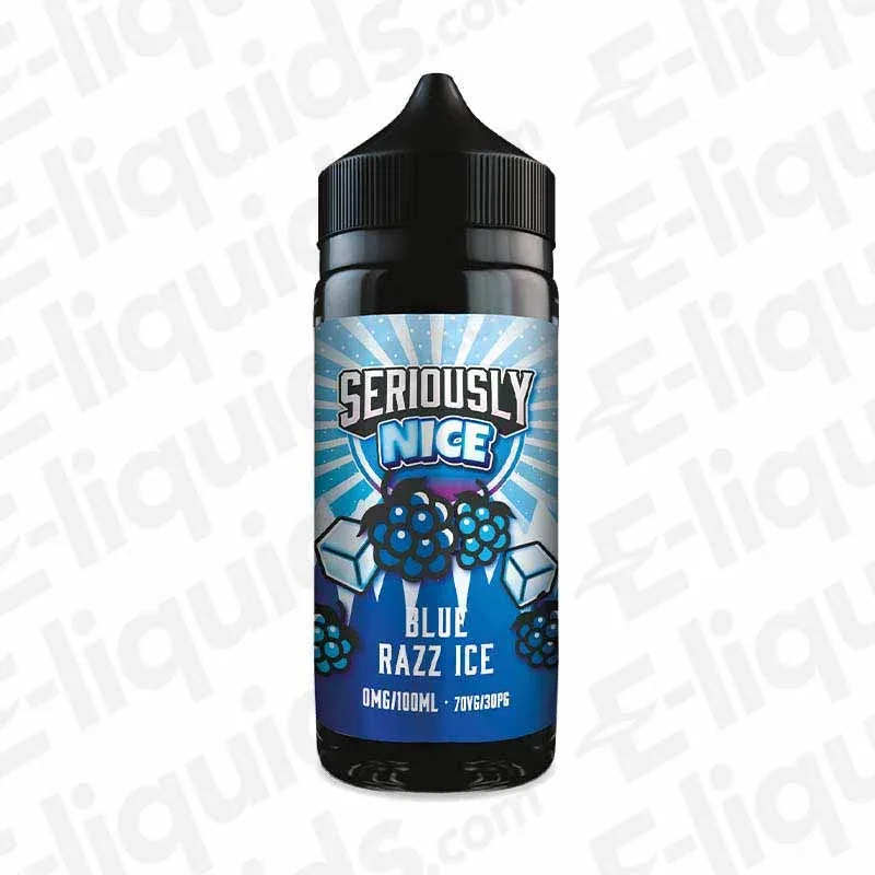 Doozy Vape Co Blue Razz Ice Seriously Nice 100ml Shortfill Vape Juice