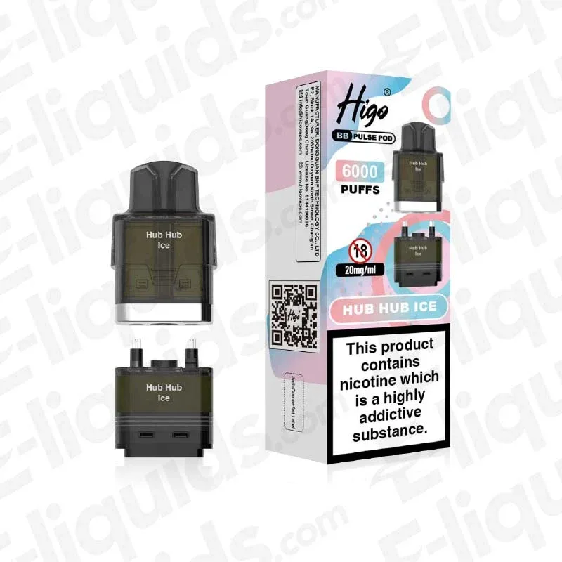 Higo BB Pulse Hub Hub Ice Prefilled Pod