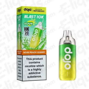 Vaporesso Dojo Blast 10K Sour Peach Gummy Prefilled Pod Kit