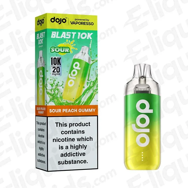 Vaporesso Dojo Blast 10K Sour Peach Gummy Prefilled Pod Kit