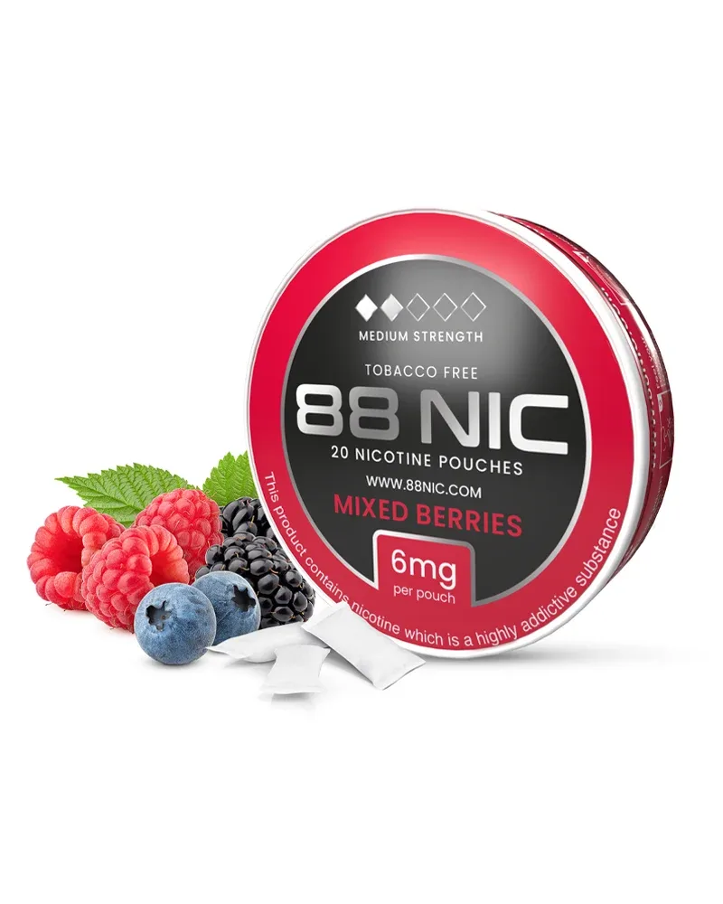 88 Nic Mixed Berries Nicotine Pouches - Image 2