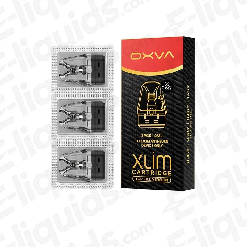 OXVA Xlim Top Fill Stainless Steel 0.6 Ohm Pod (Pack of 3)