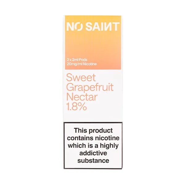 Sweet Grapefruit Nectar Prefilled Pods by No Saint