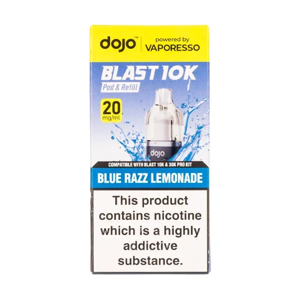 Blue Razz Lemonade Dojo Blast 10K Prefilled Pod + Refill by Vaporesso - Image 2