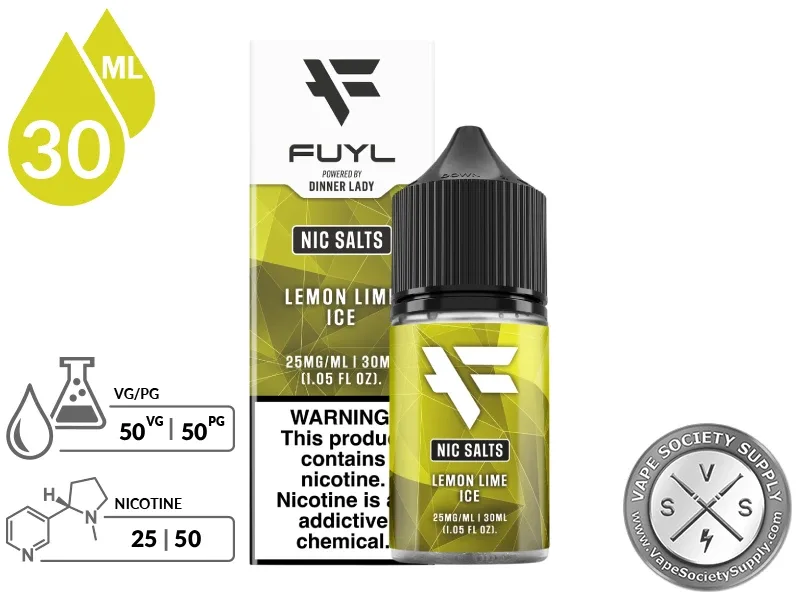 Lemon Lime Ice FUYL By Dinner Lady Salt 30ml - Image 2