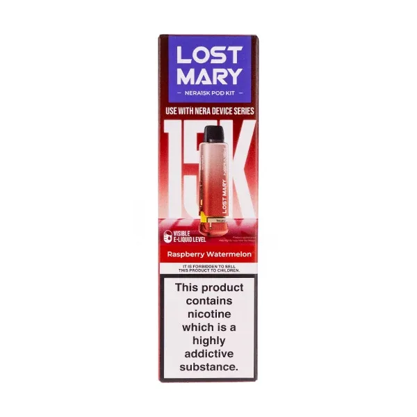 Raspberry Watermelon Nera 15k Prefilled Pod + Refill by Lost Mary