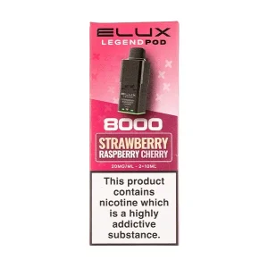 Strawberry Raspberry Cherry Legend 8000 Prefilled Pod + Refill by Elux