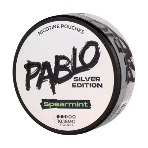 Spearmint Silver Edition Nicotine Pouches by Pablo
