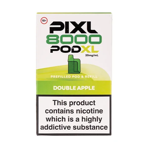 Double Apple Pixl 8000 Prefilled Pod + Refill Pack