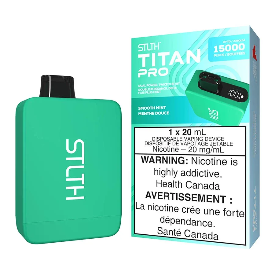 STLTH Titan Pro Disposable Vape Device - Smooth Mint