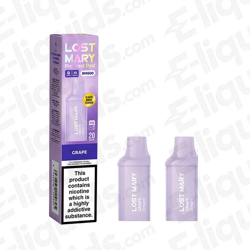 Lost Mary BM600 Grape Prefilled Pods 2 Pack