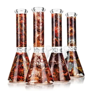 10" Liquid Fire Line Glass Bongs