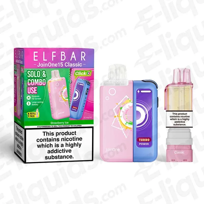 ELF BAR JoinOne15 Classic Strawberry Ice Prefilled Pod Kit