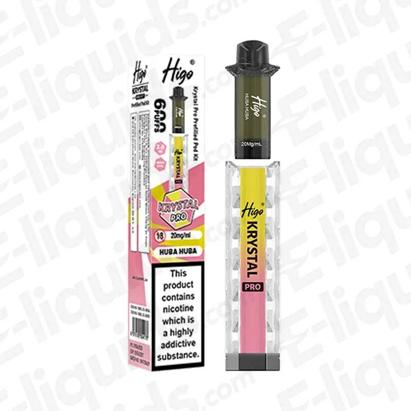 Higo Krystal Pro 600 Huba Huba Prefilled Pod Kit