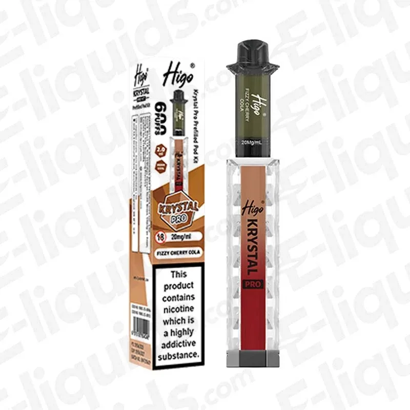 Higo Krystal Pro 600 Fizzy Cherry Cola Prefilled Pod Kit
