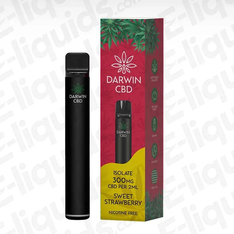 Darwin CBD 300mg Sweet Strawberry Prefilled Pod Kit