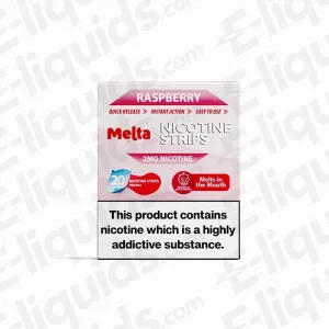 Raspberry MELTA Nicotine Strips