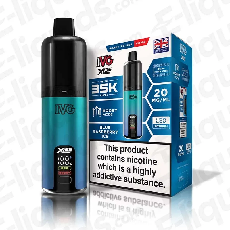 IVG XL 35K Blue Raspberry Ice Prefilled Pod Kit